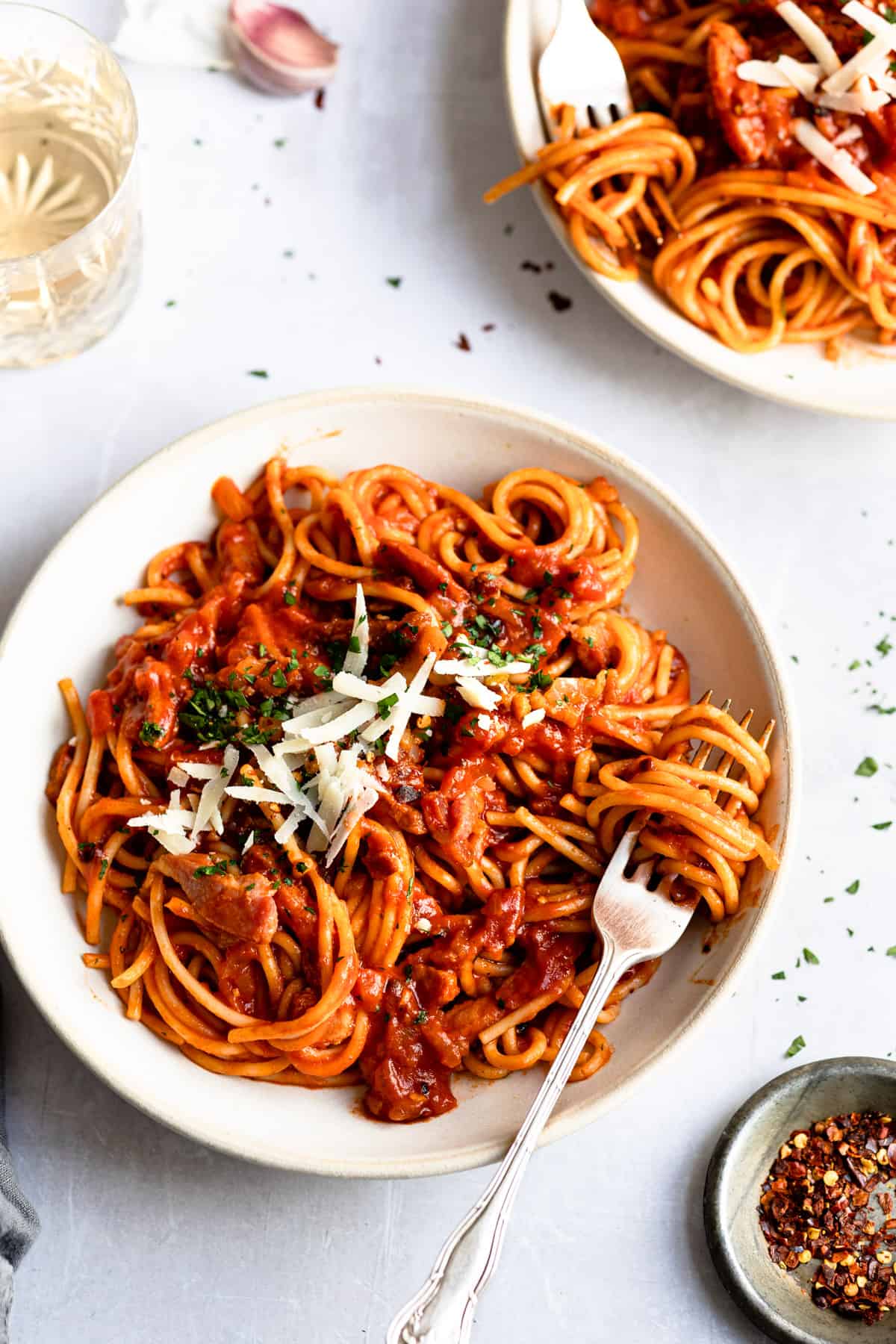 (MFW104) Italian Bacon & Onion Pasta Amatriciana