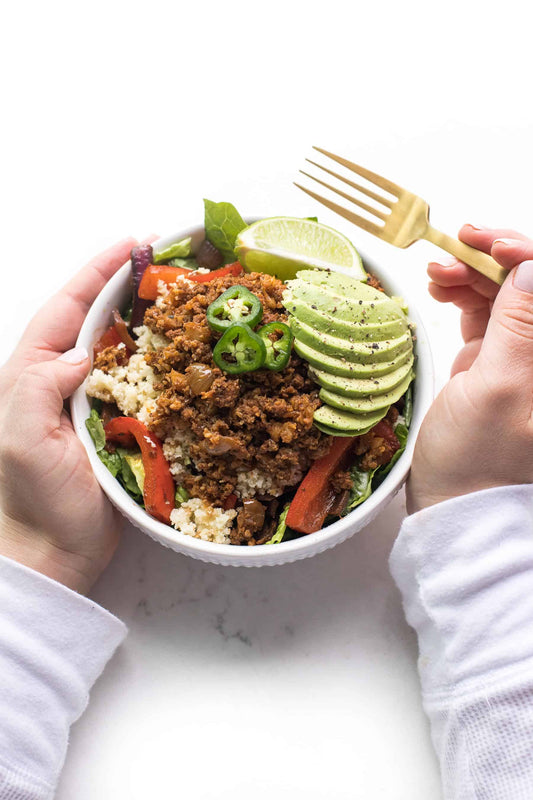 (MFW114) Mexican Beef Burrito Bowl & Rice